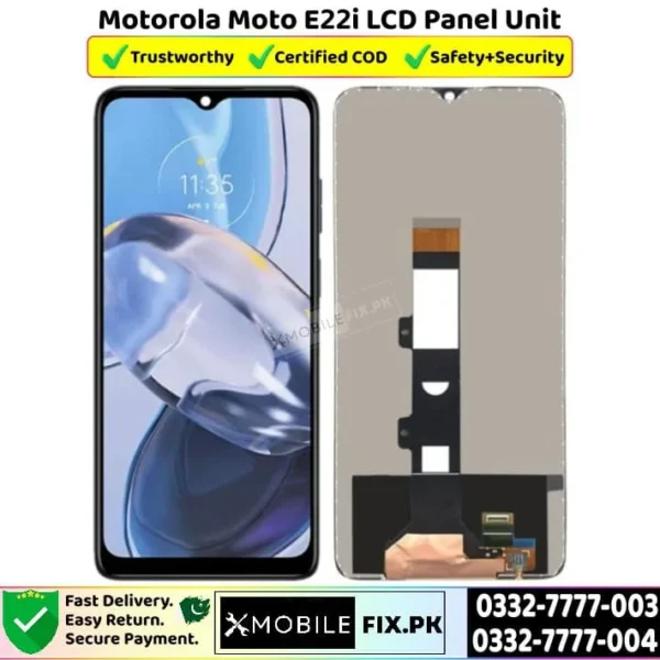 Motorola Moto E22i LCD Panel Unit Price In Pakistan