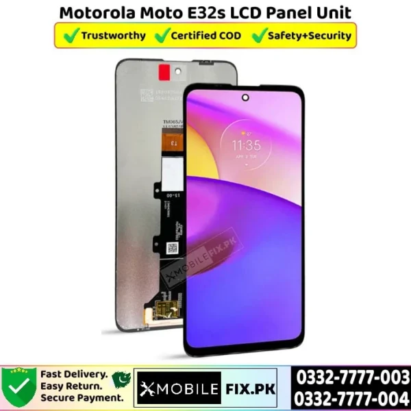 Motorola Moto E32s LCD Panel Unit Price In Pakistan