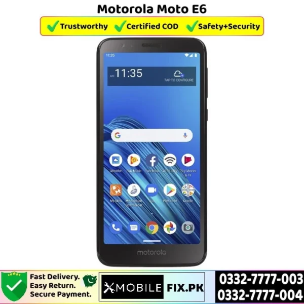 Motorola Moto E6 Price In Pakistan