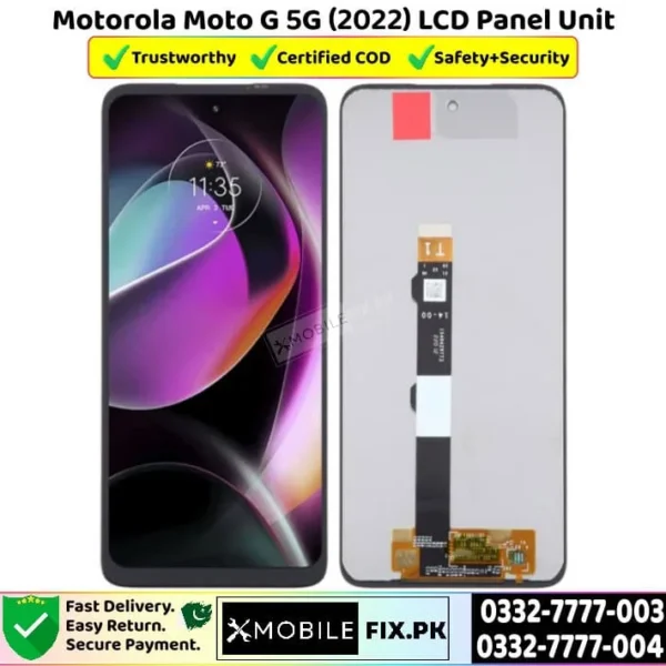 Motorola Moto G 5G 2022 LCD Panel Unit Price In Pakistan