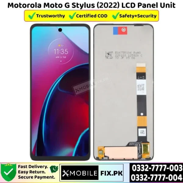 Motorola Moto G Stylus 2022 LCD Panel Unit Price In Pakistan