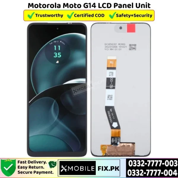 Motorola Moto G14 LCD Panel Unit Price In Pakistan