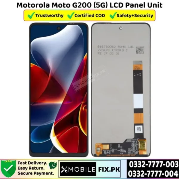 Motorola Moto G200 5G LCD Panel Unit Price In Pakistan