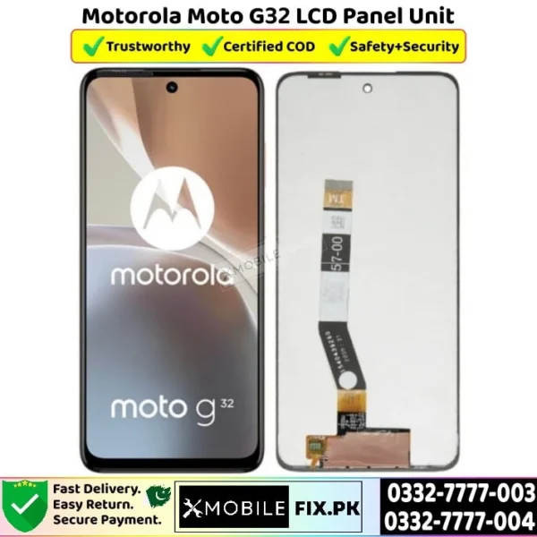 Motorola Moto G32 LCD Panel Unit Price In Pakistan
