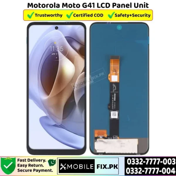 Motorola Moto G41 LCD Panel Unit Price In Pakistan