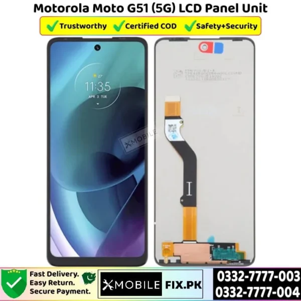 Motorola Moto G51 5G LCD Panel Unit Price In Pakistan