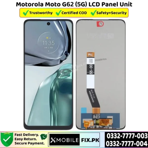 Motorola Moto G62 5G LCD Panel Unit Price In Pakistan