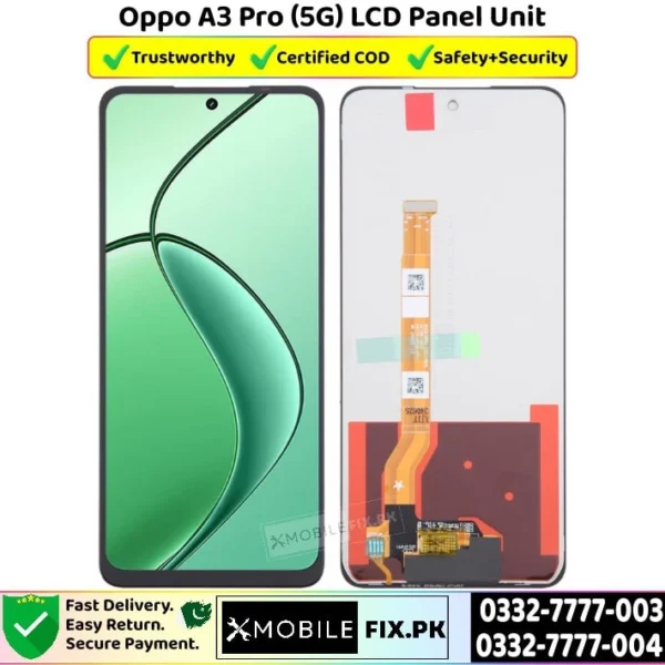 Oppo A3 Pro 5G LCD Panel Unit Price In Pakistan