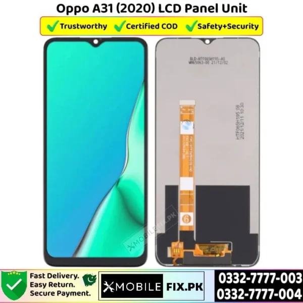 Oppo A31 LCD Panel Unit Price In Pakistan
